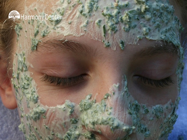 Gezichtsmasker van zomerpostelein