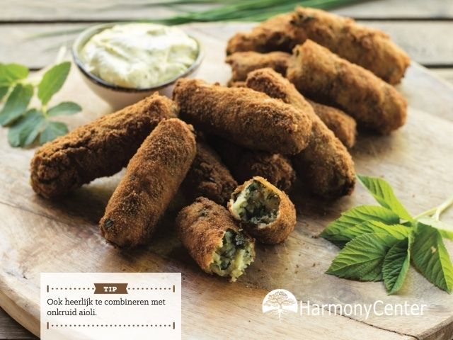 Zevenbladkroketten met verse bieslook